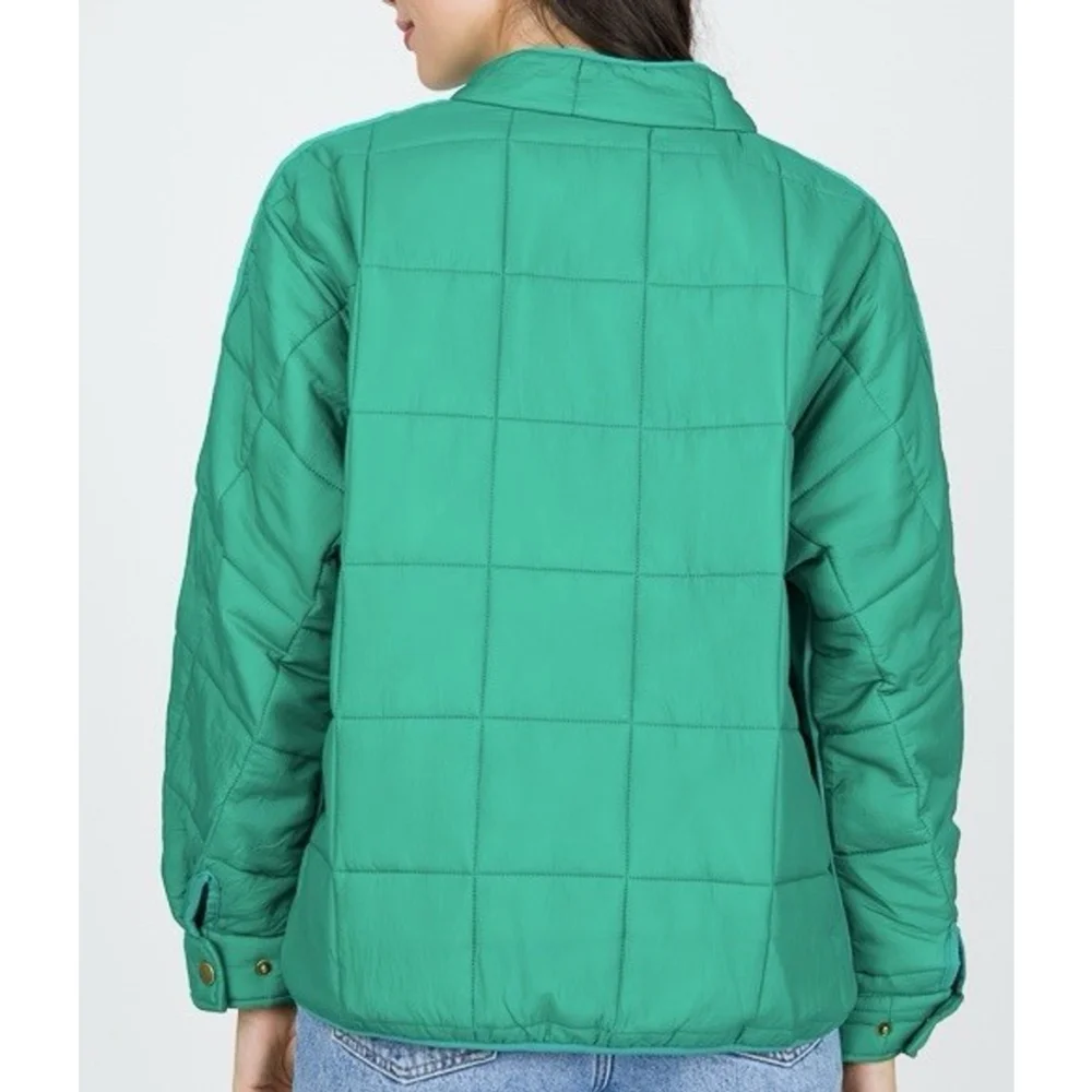 ODDI Teal Quilted Puffer Jacket Women’s 1XL - Picture 3 of 10